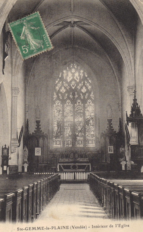 carte-ancienne-vu-eglise-interieur-ste-gemme-vendee